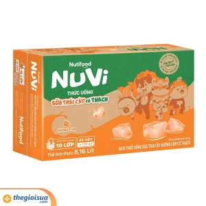 Sữa uống NuVi có thạch hương cam hộp 170ml