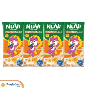 Sữa uống NuVi có thạch hương cam hộp 170ml