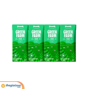 Sữa tươi tiệt trùng nguyên chất VNM Green Farm Organic 180ml