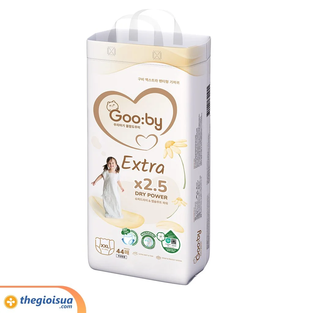 Bỉm quần Gooby Extra size XXL 44 miếng (cho bé 14 – 20kg)