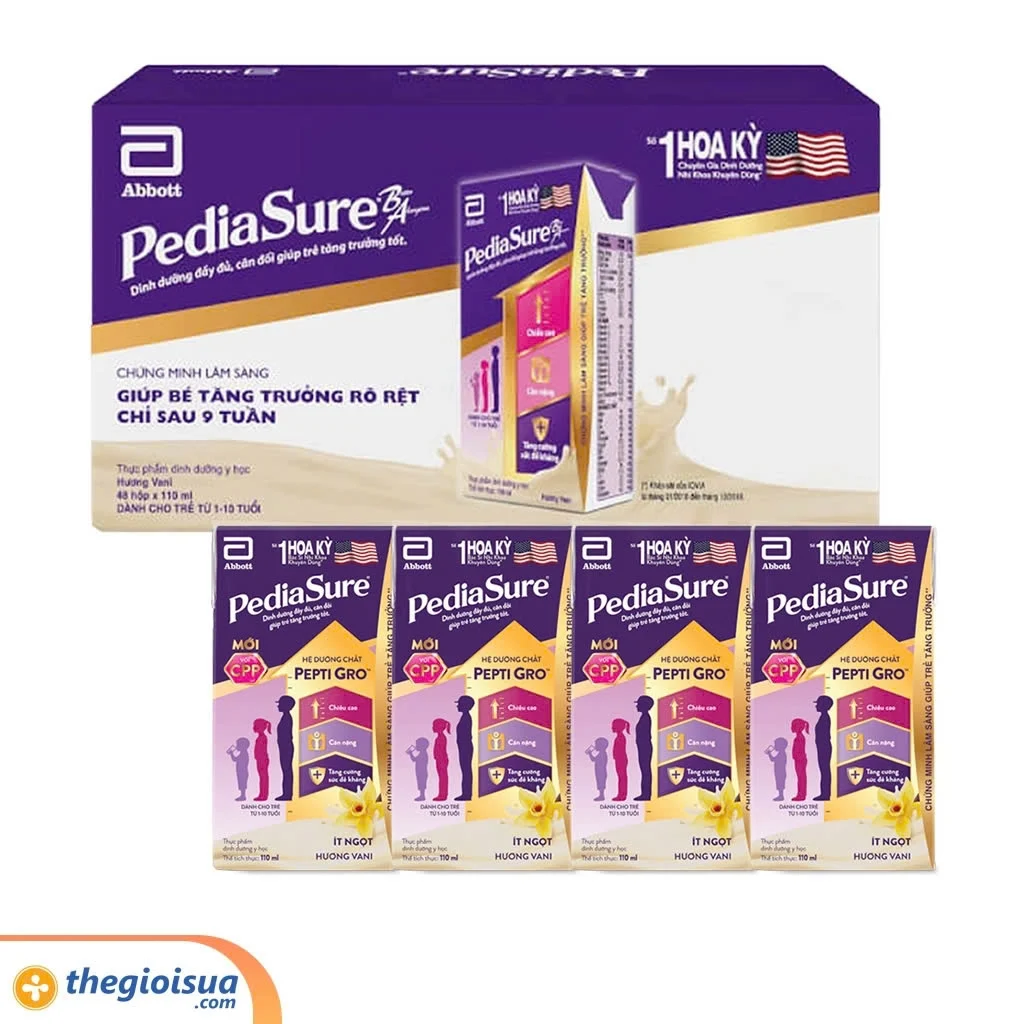 Gói sữa uống Pediasure hương vani ( 11+1)
