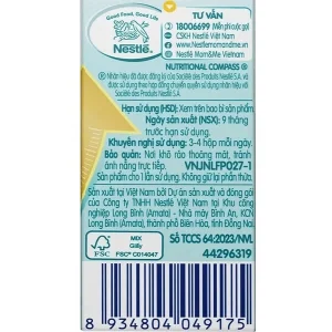 Sữa dinh dưỡng pha sẵn Nan Grow 110ml (Combo 6H+2H)