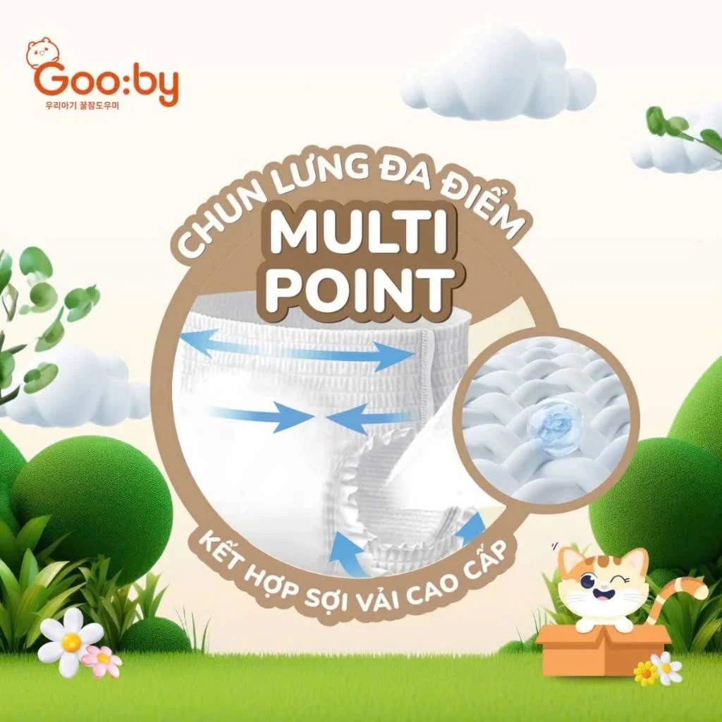 Tã quần Gooby Extra size S-M 56 miếng (cho bé 5 – 9kg)
