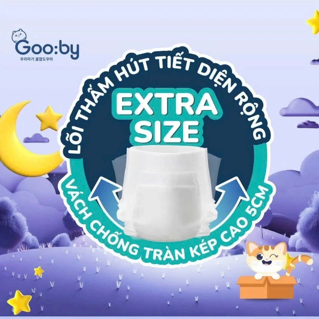 Bỉm quần Goo:by Premium size M 34 miếng (cho bé 6 – 11kg)