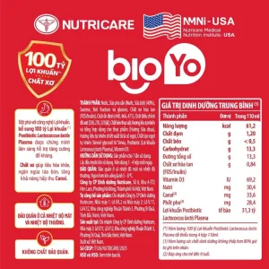 Thực phẩm bổ sung Sữa chua lợi khuẩn BIOYO 110ml