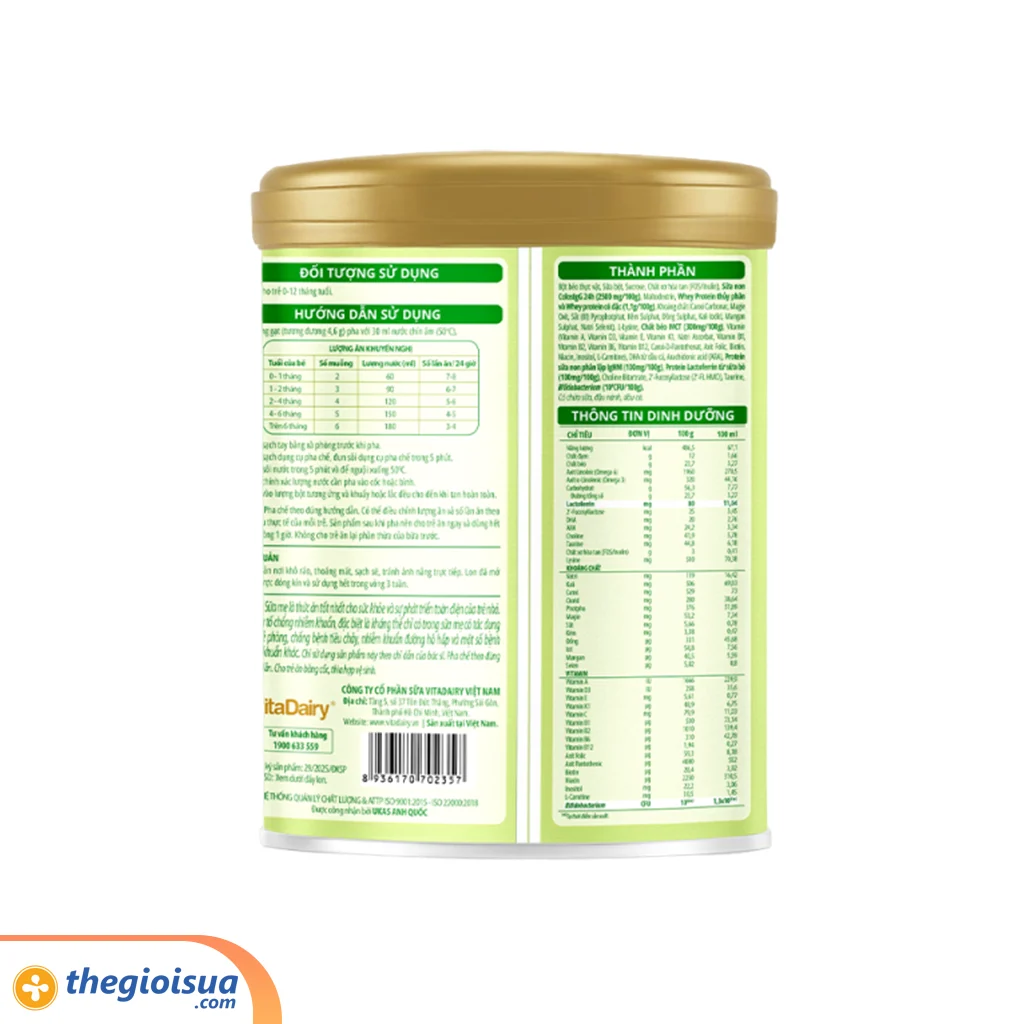 Sữa Bột ColosBaby Lactoferrin 0+ 800g