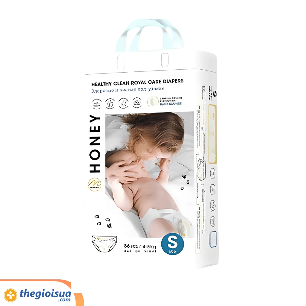 Bỉm trẻ em HONEY, dạng tã dán, Size S52 (4-8kg)