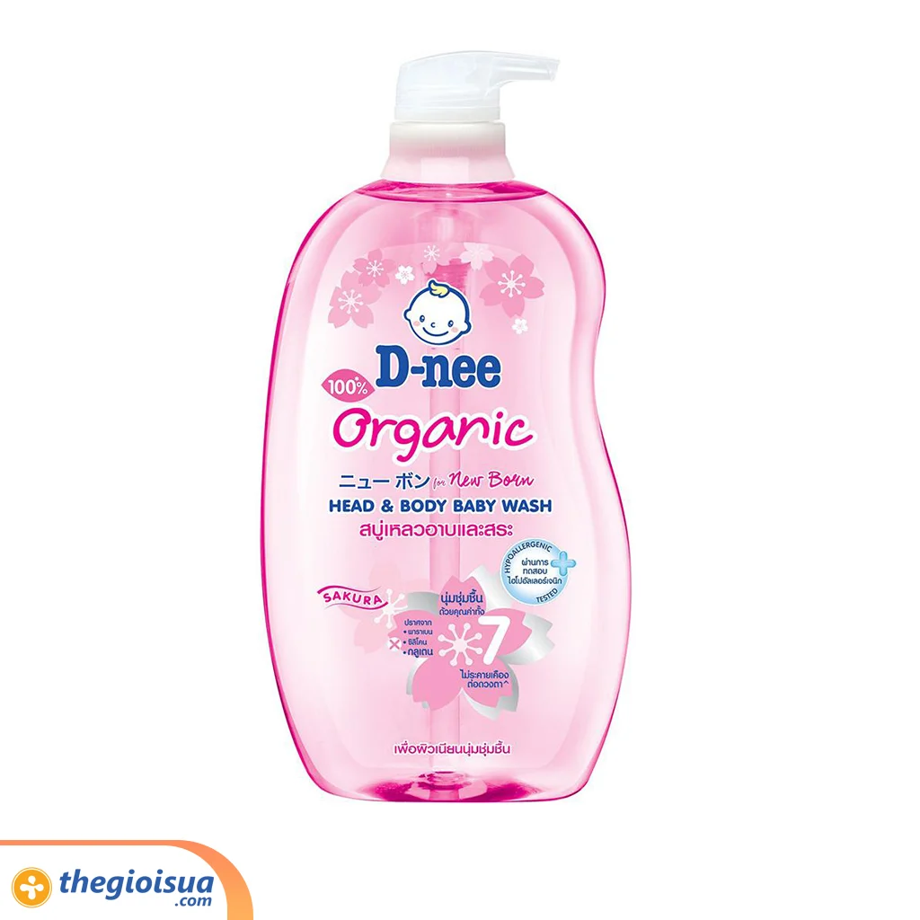Tắm gội Dnee 800ml Hồng