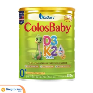 Sữa bột công thức Colosbaby Gold D3K2 0+ 800g – S