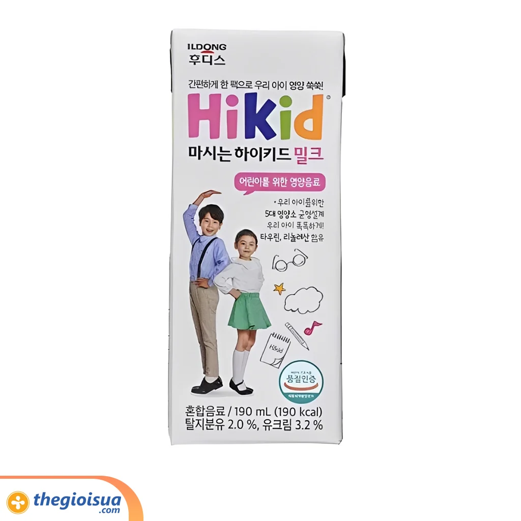 Sữa pha sẵn Hikid Milk 190ml (1 hộp lẻ)