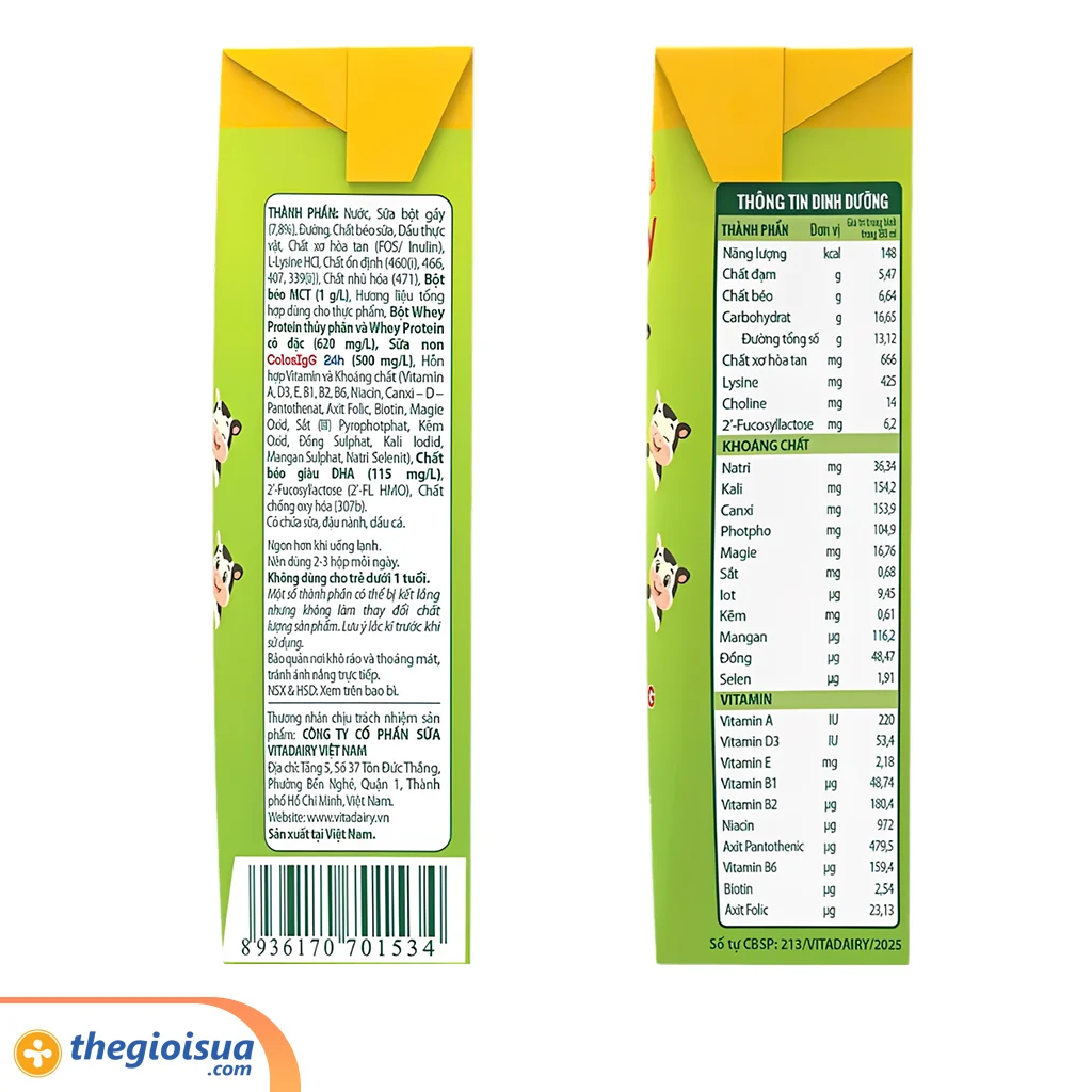 Sữa Uống Dinh Dưỡng Colos Baby Gold 180ml