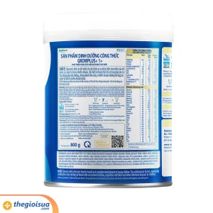 Sữa bột Growplus 1+ XANH NHẠT 800G (1-2 tuổi)