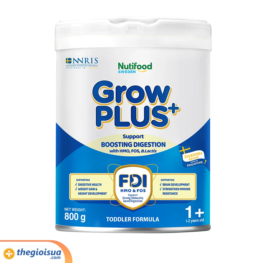 Sữa bột Growplus 1+ XANH NHẠT 800G (1-2 tuổi)