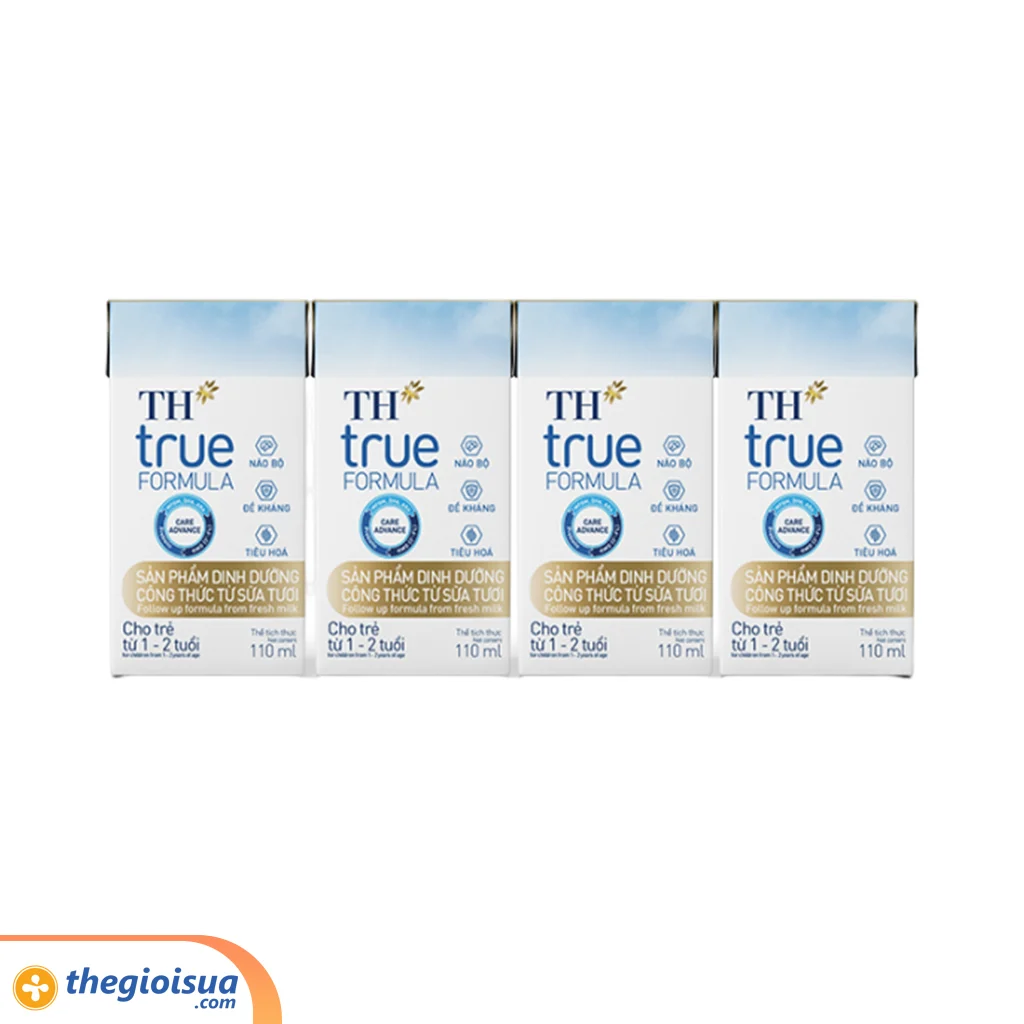 Sữa uống dinh dưỡng công thức từ sữa tươi TH FORMULA 110ml (1-2 tuổi), thùng 6 lốc
