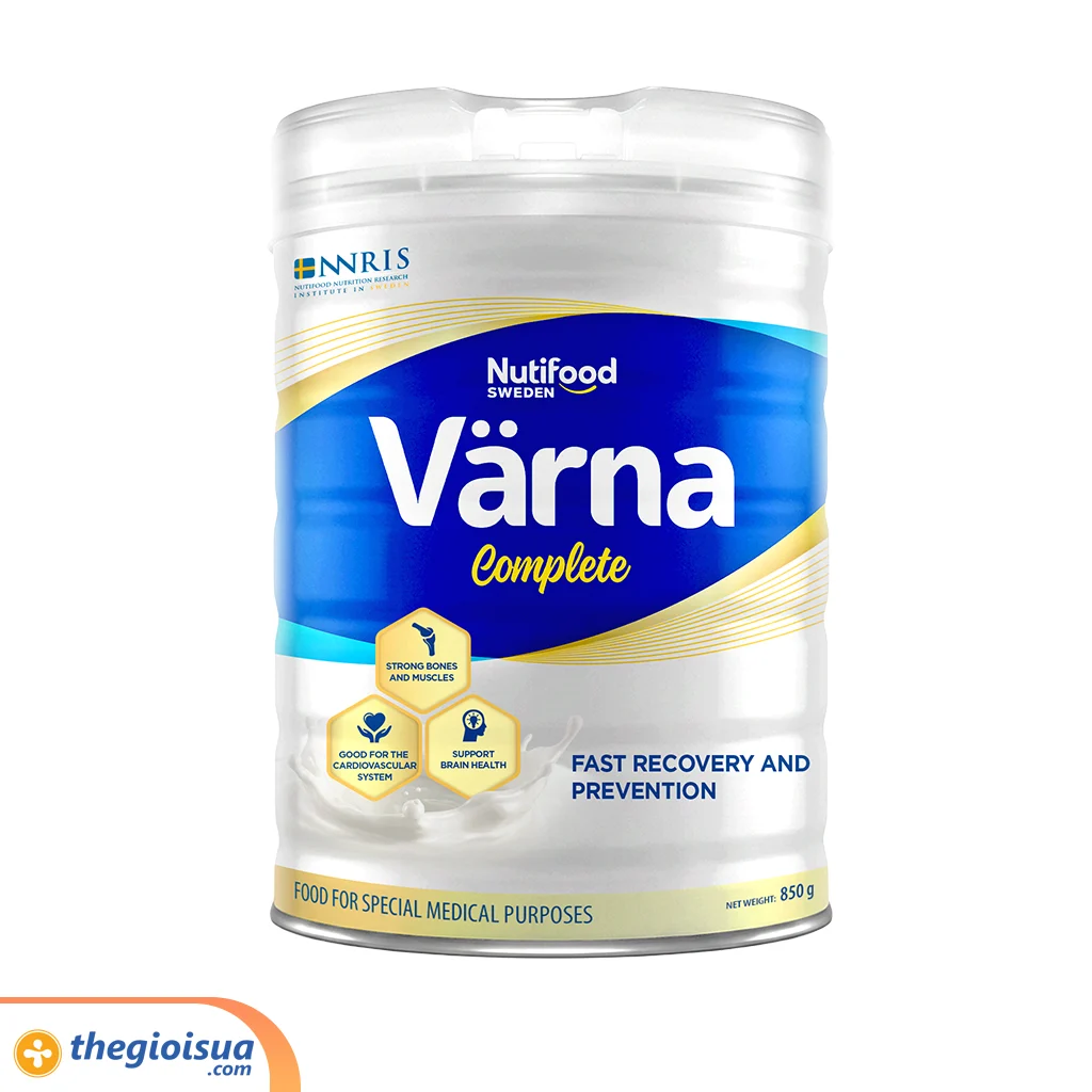Sữa bột dinh dưỡng Varna Complete Lon 850g