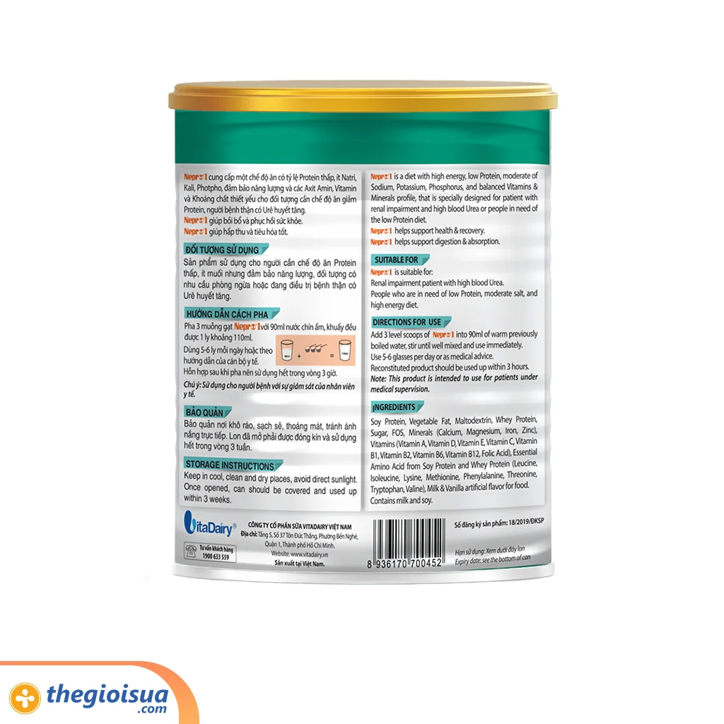 Sữa bột giảm Protein Nepro 1 400g