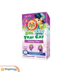 Sữa trái cây Lif Kun hương nho 4 x 110ml