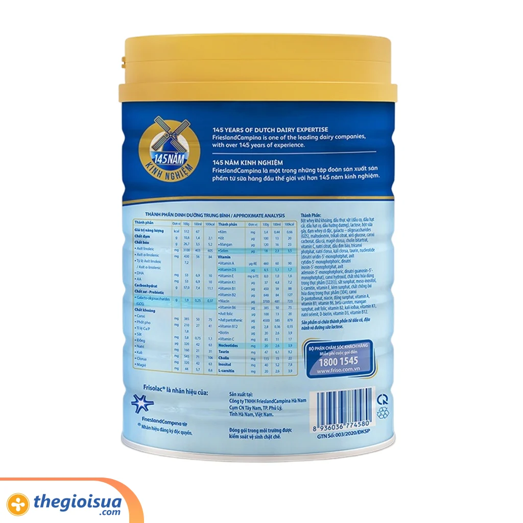 Sữa bột Frisolac Gold 1 380g