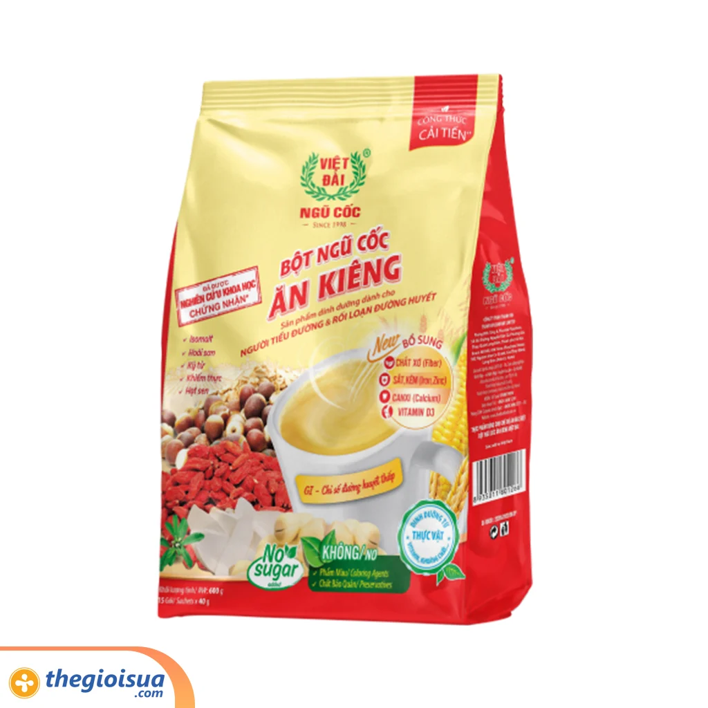 Ngũ cốc Việt Đài ăn kiêng 525g – Túi 15 gói