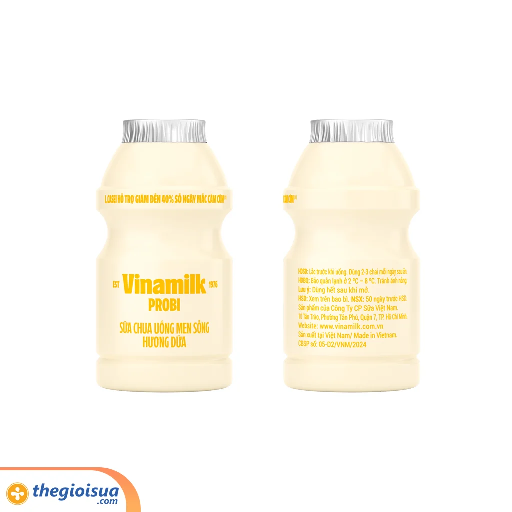 Sữa chua uống men sống Vinamilk Probi hương dứa 65ml
