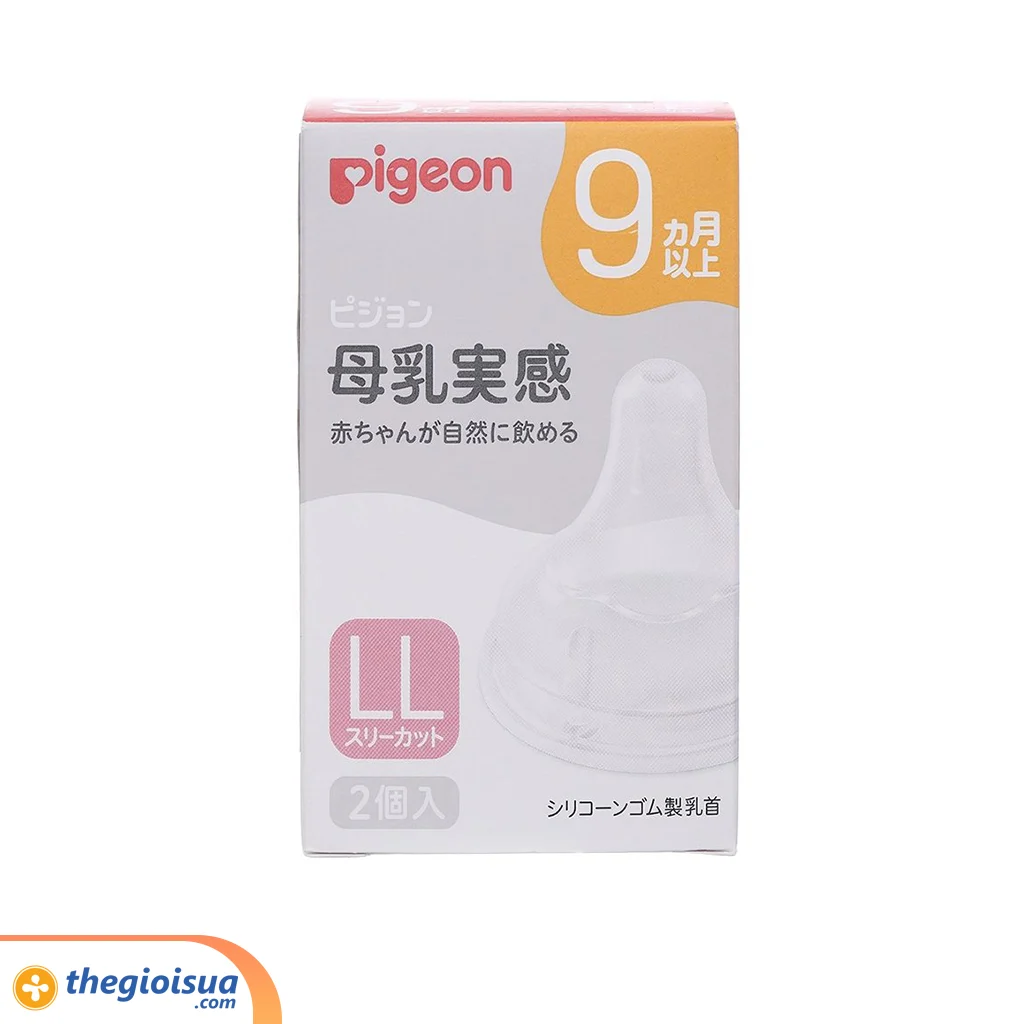 Núm ty Pigeon Silicone siêu mềm Plus WN3 LL (giá 1 cái)