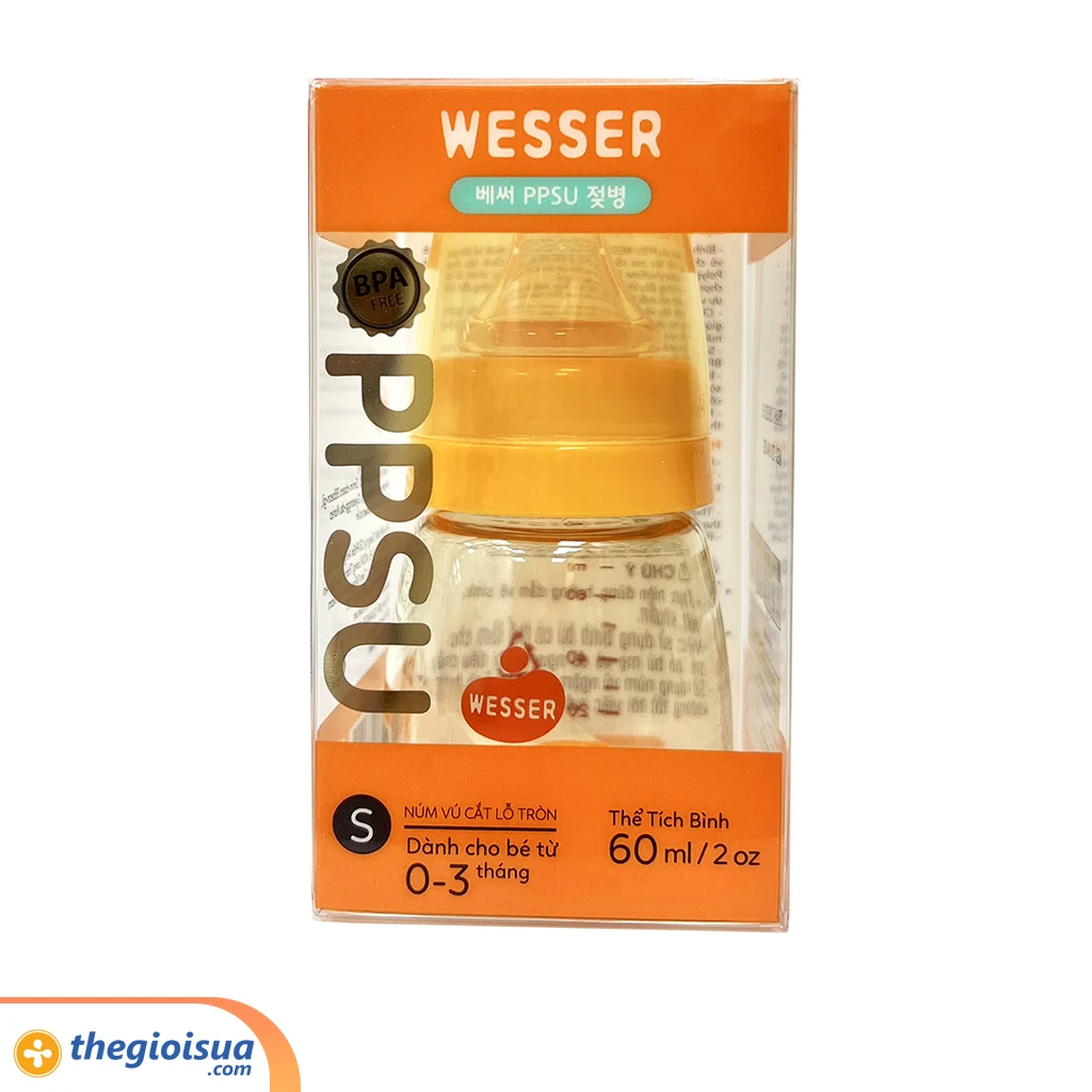 Bình sữa PPSU Wesser 60ml