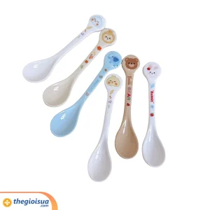 Thìa ăn cho bé bằng nhựa melamin Honper HP-2407, cán to (1 cái)