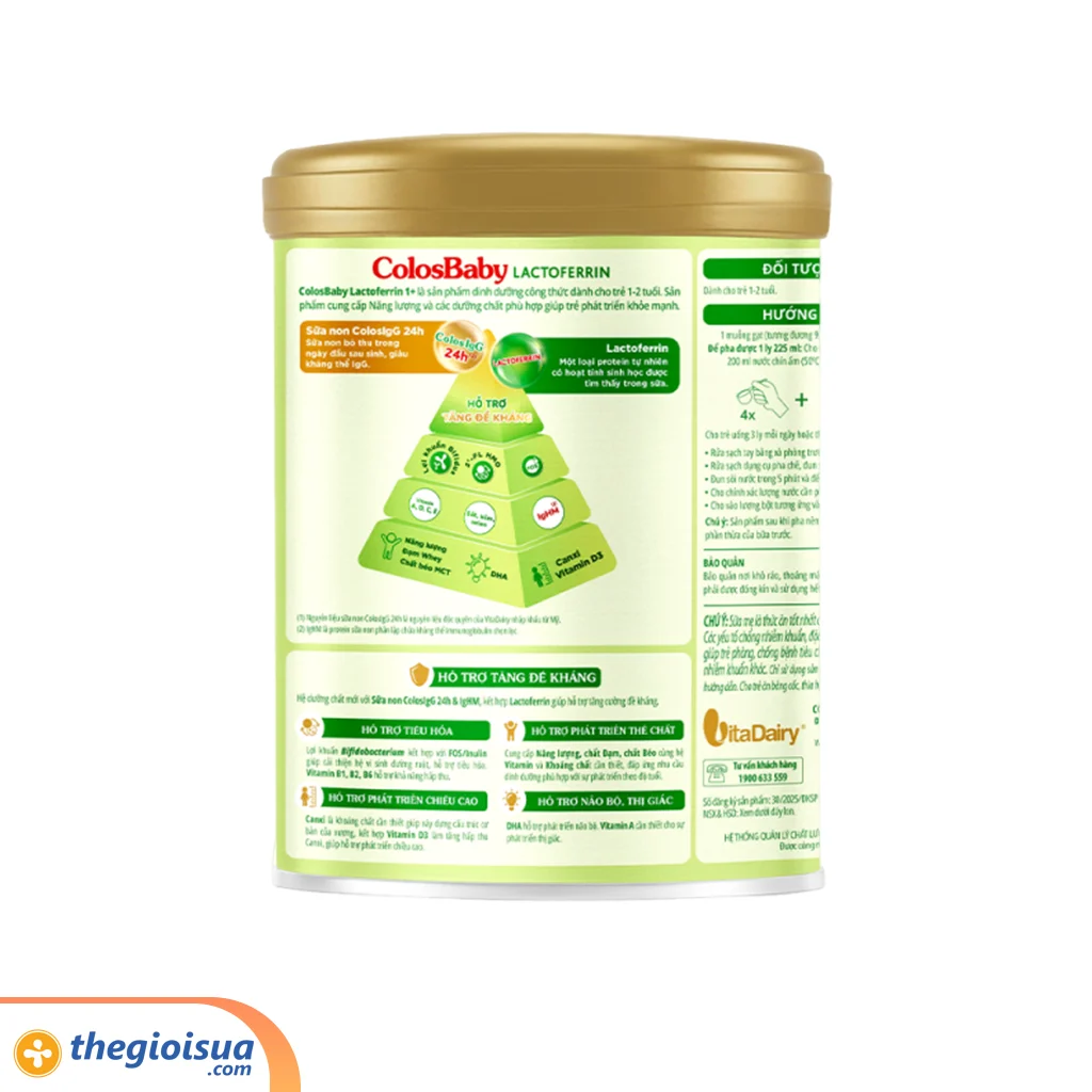 Sữa Bột ColosBaby Lactoferrin 1+ 800g