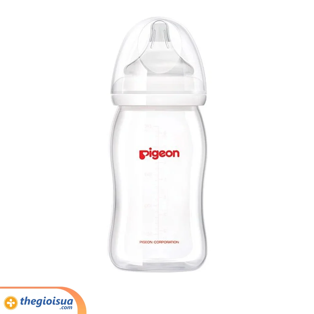 Bình sữa Pigeon PP Plus 330ml cổ rộng