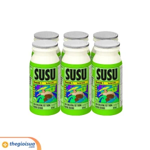 Sữa chua uống tiệt trùng hương táo nho Vinamilk Susu chai 80ml