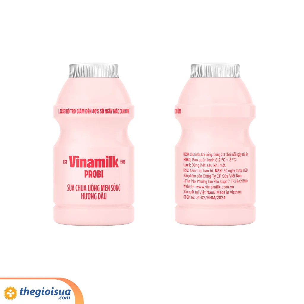 Sữa chua uống men sống Vinamilk Probi Dâu 5x65ml