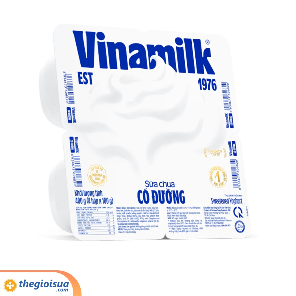 Sữa chua ăn Vinamilk có đường 100g