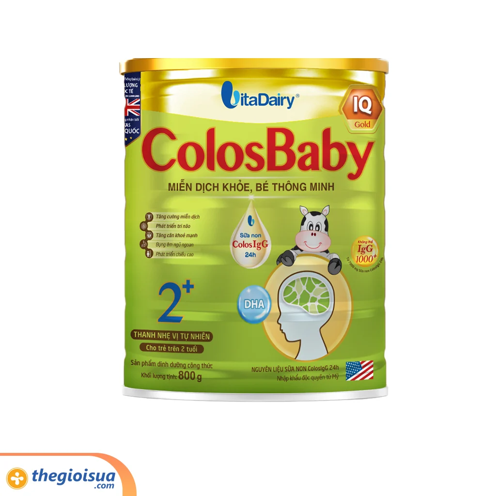 Sữa bột công thức Colosbaby IQ Gold 2+ 800g