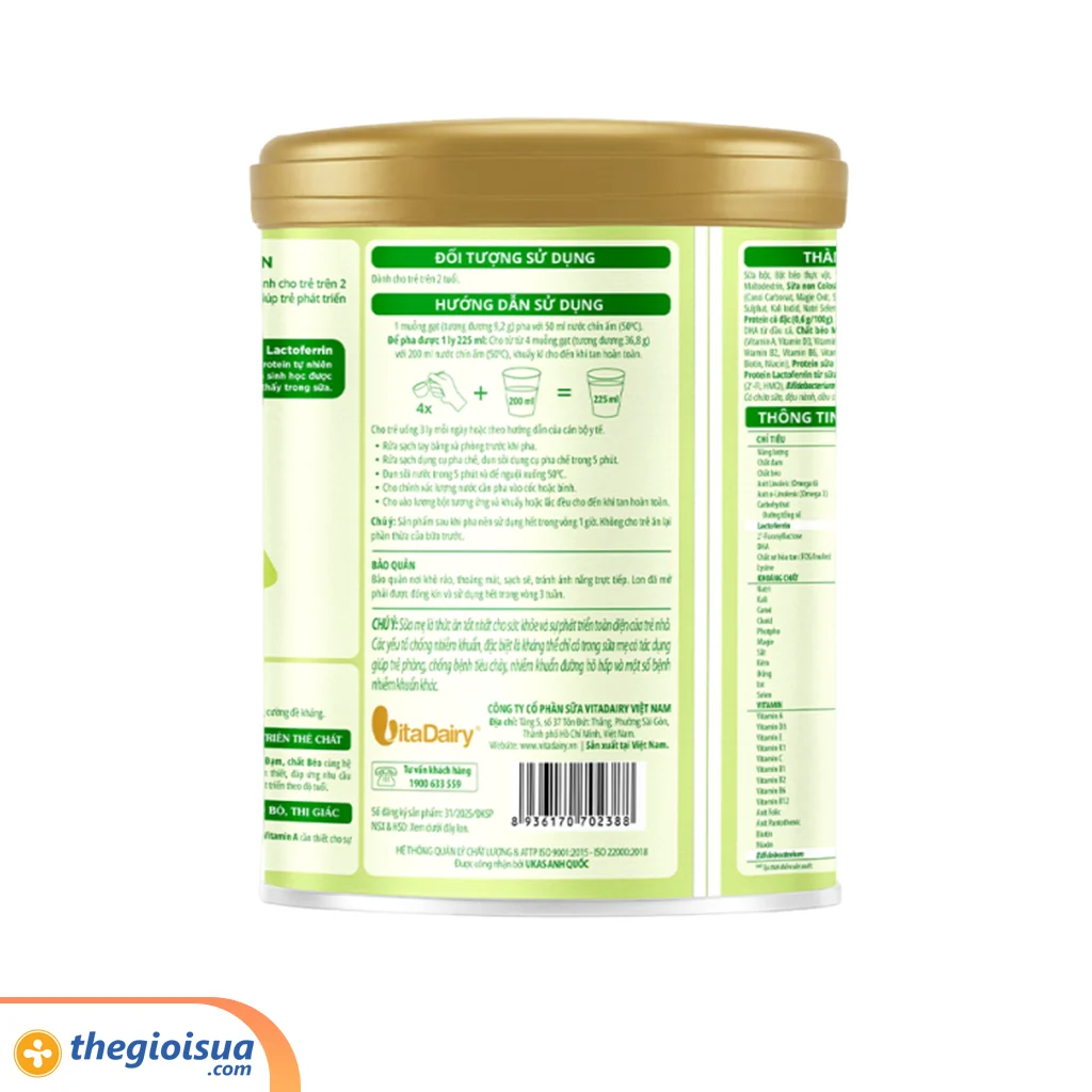Sữa Bột ColosBaby Lactoferrin 2+ 800g