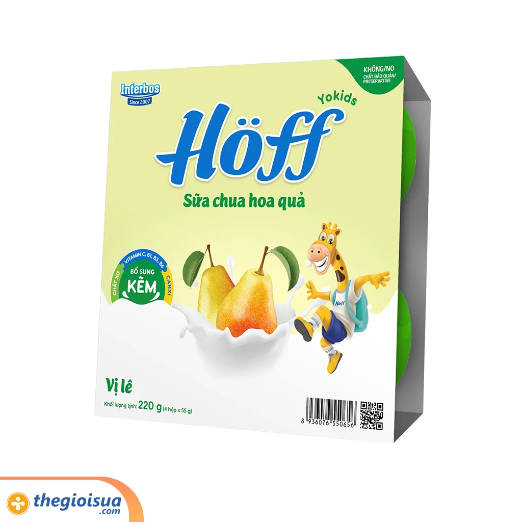 Sữa chua hoa quả Hoff Vị Lê 55g (trên 6 tháng)