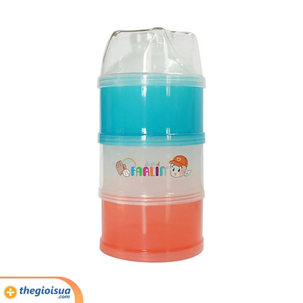 Hộp chia sữa bột Farlin 3 tầng