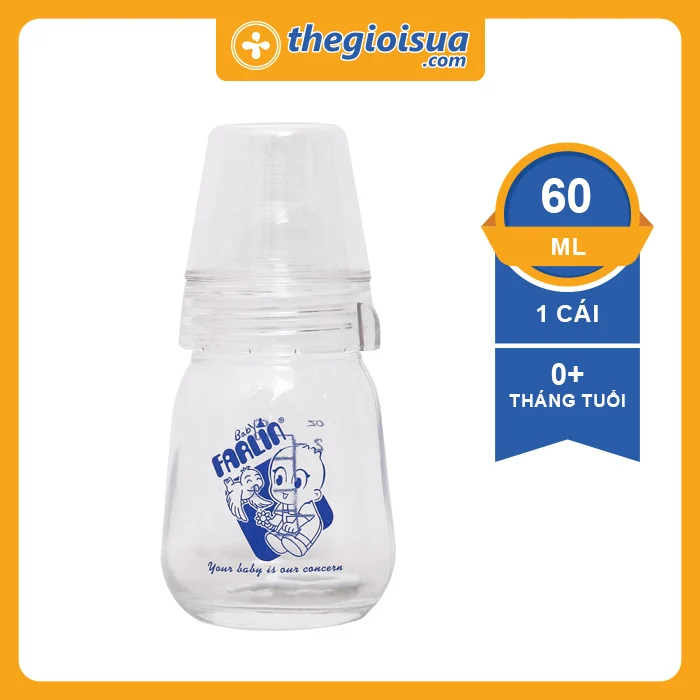 Bình sữa Farlin VT thủy tinh 60ml