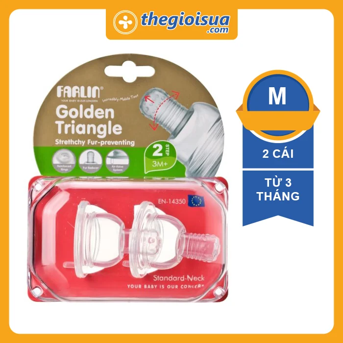 Núm ty Farlin uốn da chiều cổ nhỏ T3 - M