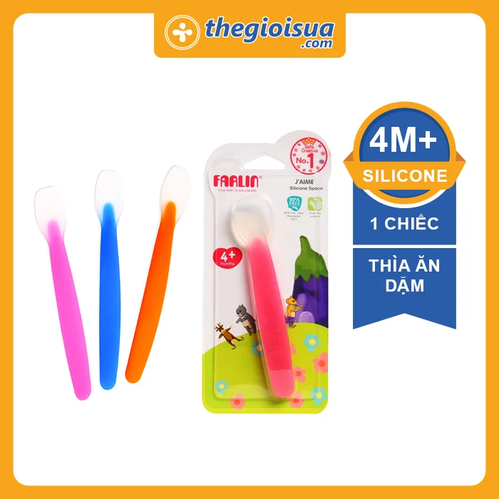 Thìa ăn dặm silicone Farlin