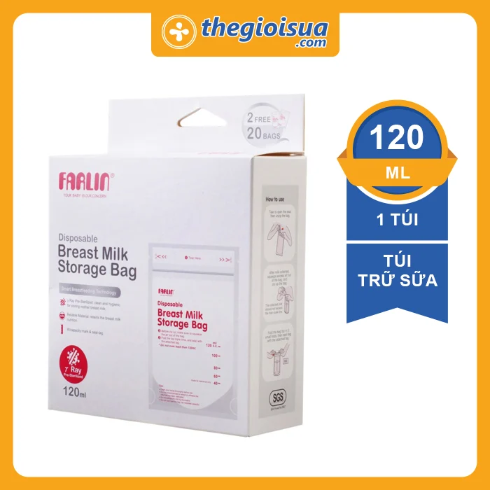 Túi trữ sữa Farlin 120ml