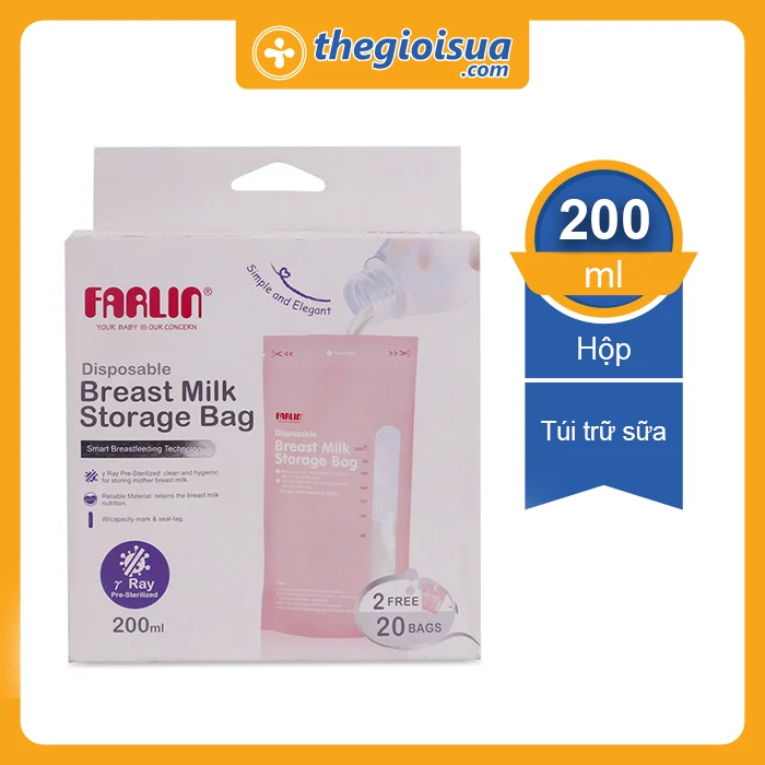 Túi trữ sữa Farlin 200ml