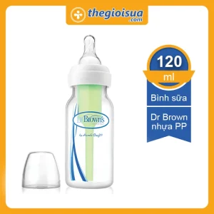 Bình sữa Dr Brown nhựa PP 120ml