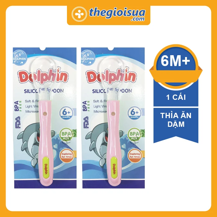 Thìa Dolphin Silicone 6+