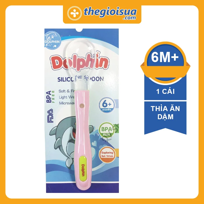 Thìa Dolphin Silicone 6+