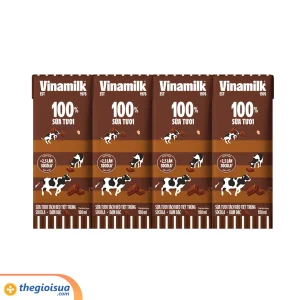 Sữa tươi Vinamilk tiệt trùng tách béo sôcôla 180ml