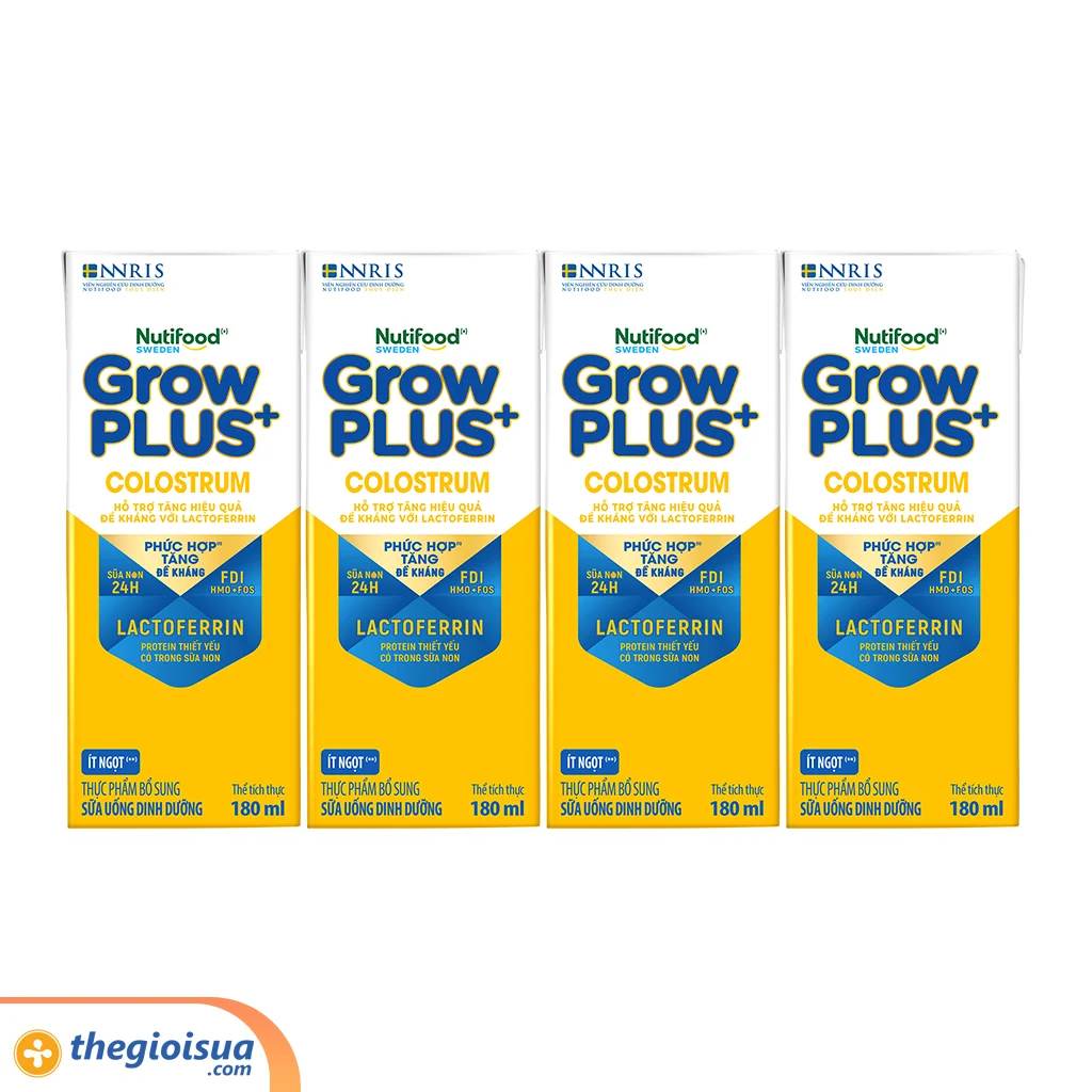 Sữa Uống Dinh Dưỡng Grow Plus+ colostrum Lactoferrin 180ml