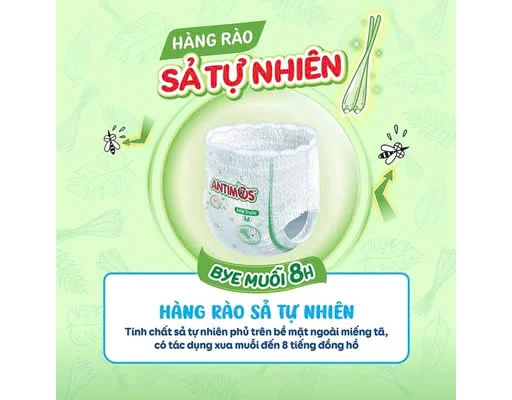 Tã Bobby quần Antimos xua muỗi L50.2
