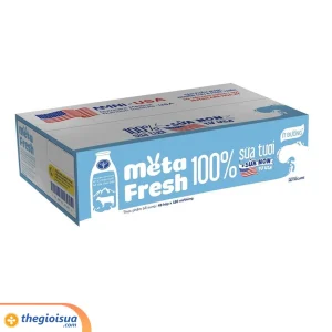 Sữa tươi ít đường bổ sung sữa non Meta Fresh 4*180ml
