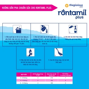 Rontamil Plus 2 400g cho bé 6-12 tháng