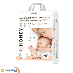 Bỉm trẻ em HONEY, dạng tã dán, Size NB (66 cái/bịch)